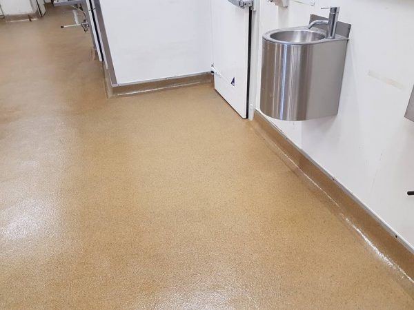 terrazzite floor at KFC Mangere